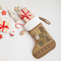 Western Cowboy Christmas Stocking Cowboy Santa Ho Ho Ho Retro - Wonder Print Shop