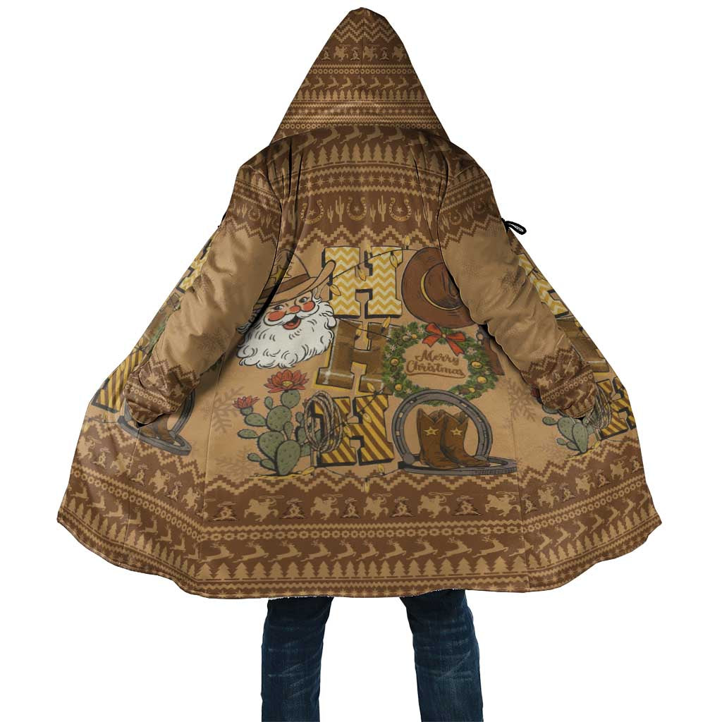 Western Cowboy Christmas Cloak Cowboy Santa Ho Ho Ho Retro - Wonder Print Shop