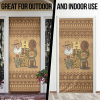 Western Cowboy Christmas Door Cover Cowboy Santa Ho Ho Ho Retro - Wonder Print Shop
