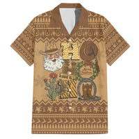 Western Cowboy Christmas Hawaiian Shirt Cowboy Santa Ho Ho Ho Retro - Wonder Print Shop