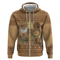 Western Cowboy Christmas Hoodie Cowboy Santa Ho Ho Ho Retro - Wonder Print Shop