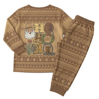 Western Cowboy Christmas Pajama Set Cowboy Santa Ho Ho Ho Retro - Wonder Print Shop