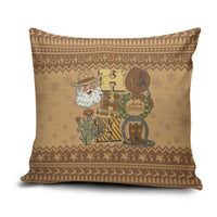 Western Cowboy Christmas Pillow Cover Cowboy Santa Ho Ho Ho Retro - Wonder Print Shop