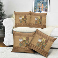 Western Cowboy Christmas Pillow Cover Cowboy Santa Ho Ho Ho Retro - Wonder Print Shop