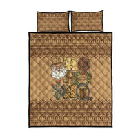 Western Cowboy Christmas Quilt Bed Set Cowboy Santa Ho Ho Ho Retro - Wonder Print Shop