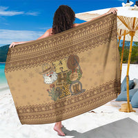 Western Cowboy Christmas Sarong Cowboy Santa Ho Ho Ho Retro - Wonder Print Shop