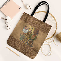 Western Cowboy Christmas Tote Bag Cowboy Santa Ho Ho Ho Retro - Wonder Print Shop