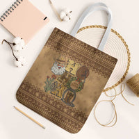 Western Cowboy Christmas Tote Bag Cowboy Santa Ho Ho Ho Retro - Wonder Print Shop