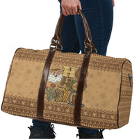 Western Cowboy Christmas Travel Bag Cowboy Santa Ho Ho Ho Retro - Wonder Print Shop