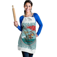 Cowboy Christmas Apron Giddy Up Jingle Horse Green Version - Wonder Print Shop