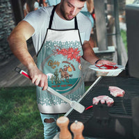 Cowboy Christmas Apron Giddy Up Jingle Horse Green Version - Wonder Print Shop