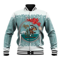 Cowboy Christmas Baseball Jacket Giddy Up Jingle Horse Green Version - Wonder Print Shop