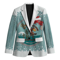 Cowboy Christmas Blazer Giddy Up Jingle Horse Green Version - Wonder Print Shop