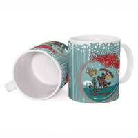 Cowboy Christmas Ceramic Mug Giddy Up Jingle Horse Green Version - Wonder Print Shop