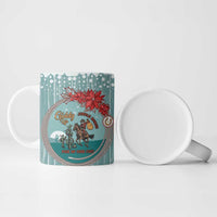 Cowboy Christmas Ceramic Mug Giddy Up Jingle Horse Green Version - Wonder Print Shop