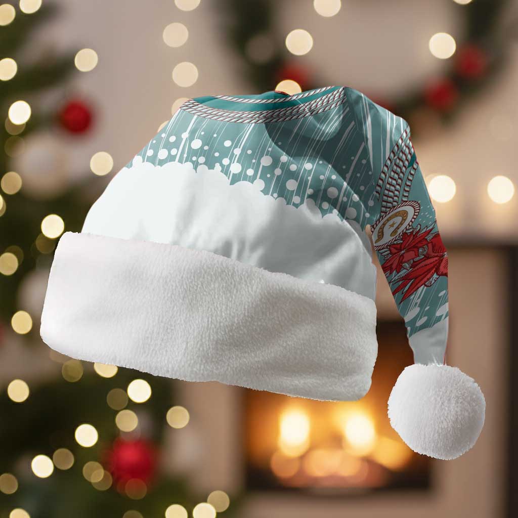 Cowboy Christmas Santa Hat Giddy Up Jingle Horse Green Version - Wonder Print Shop