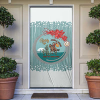 Cowboy Christmas Door Cover Giddy Up Jingle Horse Green Version - Wonder Print Shop