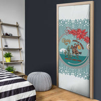 Cowboy Christmas Door Cover Giddy Up Jingle Horse Green Version - Wonder Print Shop