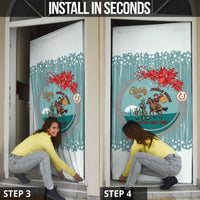 Cowboy Christmas Door Cover Giddy Up Jingle Horse Green Version - Wonder Print Shop