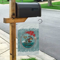 Cowboy Christmas Garden Flag Giddy Up Jingle Horse Green Version - Wonder Print Shop