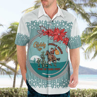 Cowboy Christmas Hawaiian Shirt Giddy Up Jingle Horse Green Version - Wonder Print Shop