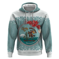 Cowboy Christmas Hoodie Giddy Up Jingle Horse Green Version - Wonder Print Shop