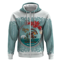 Cowboy Christmas Hoodie Giddy Up Jingle Horse Green Version - Wonder Print Shop