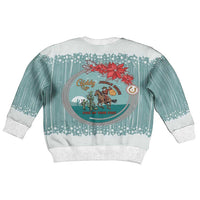 Cowboy Christmas Kid Ugly Christmas Sweater Giddy Up Jingle Horse Green Version - Wonder Print Shop