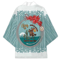 Cowboy Christmas Kimono Giddy Up Jingle Horse Green Version - Wonder Print Shop