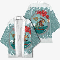 Cowboy Christmas Kimono Giddy Up Jingle Horse Green Version - Wonder Print Shop