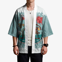 Cowboy Christmas Kimono Giddy Up Jingle Horse Green Version - Wonder Print Shop