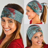 Cowboy Christmas Neck Gaiter Giddy Up Jingle Horse Green Version - Wonder Print Shop