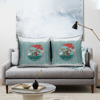 Cowboy Christmas Pillow Cover Giddy Up Jingle Horse Green Version - Wonder Print Shop