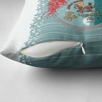 Cowboy Christmas Pillow Cover Giddy Up Jingle Horse Green Version - Wonder Print Shop