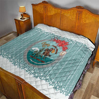 Cowboy Christmas Quilt Giddy Up Jingle Horse Green Version - Wonder Print Shop