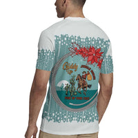 Cowboy Christmas Rugby Jersey Giddy Up Jingle Horse Green Version - Wonder Print Shop