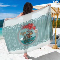 Cowboy Christmas Sarong Giddy Up Jingle Horse Green Version - Wonder Print Shop