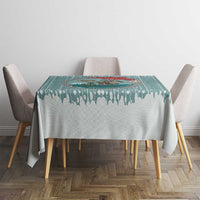 Cowboy Christmas Tablecloth Giddy Up Jingle Horse Green Version - Wonder Print Shop