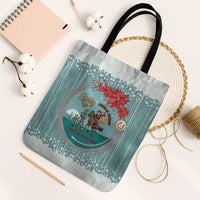 Cowboy Christmas Tote Bag Giddy Up Jingle Horse Green Version - Wonder Print Shop