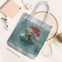 Cowboy Christmas Tote Bag Giddy Up Jingle Horse Green Version - Wonder Print Shop