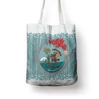 Cowboy Christmas Tote Bag Giddy Up Jingle Horse Green Version - Wonder Print Shop