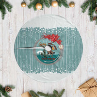 Cowboy Christmas Tree Skirt Giddy Up Jingle Horse Green Version - Wonder Print Shop