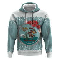 Cowboy Christmas Zip Hoodie Giddy Up Jingle Horse Green Version - Wonder Print Shop