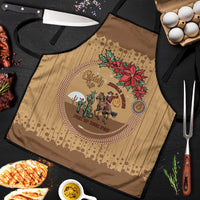 Cowboy Christmas Apron Giddy Up Jingle Horse Brown Version - Wonder Print Shop