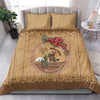 Cowboy Christmas Bedding Set Giddy Up Jingle Horse Brown Version - Wonder Print Shop