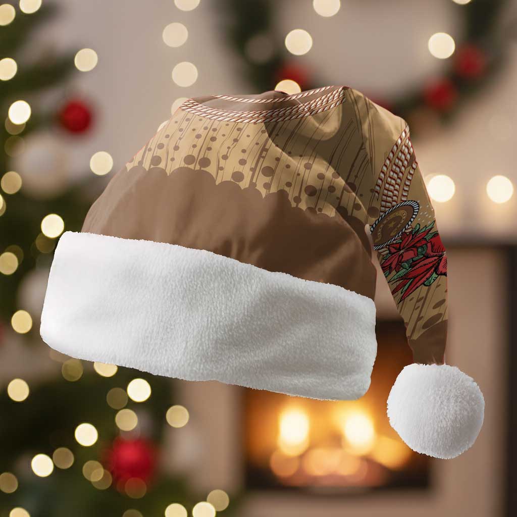 Cowboy Christmas Santa Hat Giddy Up Jingle Horse Brown Version - Wonder Print Shop