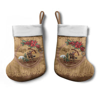 Cowboy Christmas Stocking Giddy Up Jingle Horse Brown Version - Wonder Print Shop
