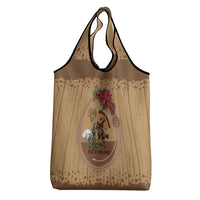 Cowboy Christmas Grocery Bag Giddy Up Jingle Horse Brown Version - Wonder Print Shop