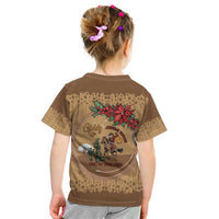 Cowboy Christmas Kid T Shirt Giddy Up Jingle Horse Brown Version - Wonder Print Shop