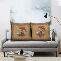 Cowboy Christmas Pillow Cover Giddy Up Jingle Horse Brown Version - Wonder Print Shop